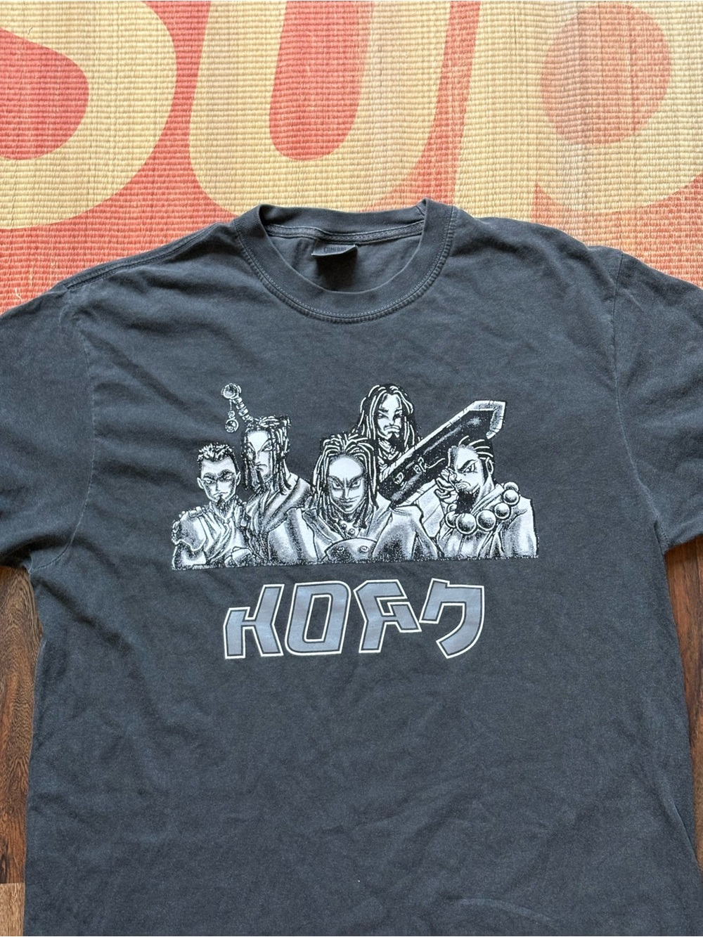 Vintage Korn Animated Anime Music Promo T-Shirt Size Large  Comfort Colors